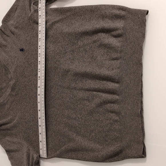 Polo Ralph Lauren Men's Gray Puma Cotton V-Neck Sweater Size Medium - Picture 5 of 6